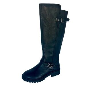 NWOB: GBG Women’s Los Angeles Calf Heeled Black Faux Vegan Leather Riding Boots